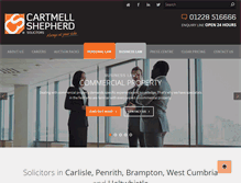 Tablet Screenshot of cartmells.co.uk